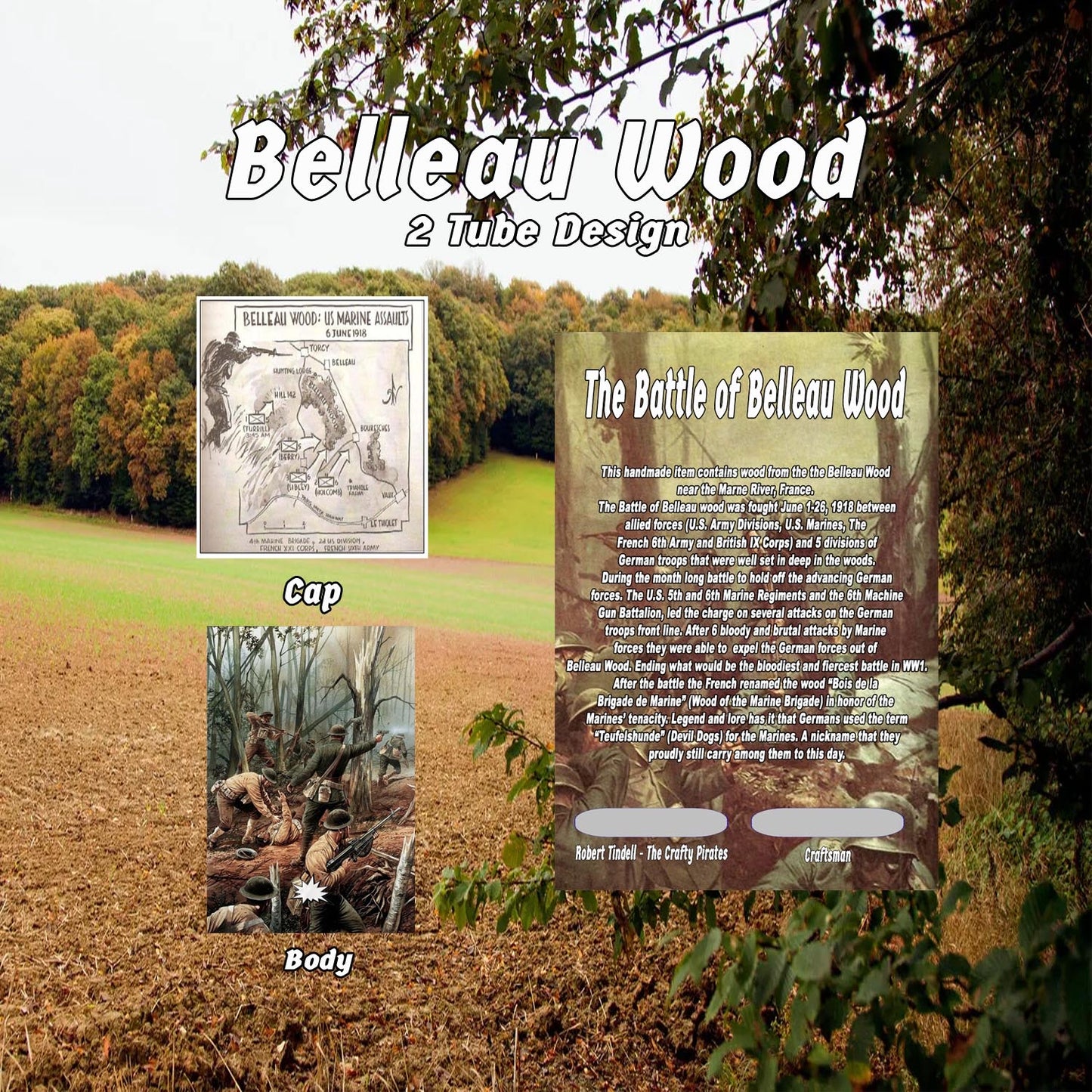 Belleau Wood Embed Pen Blank