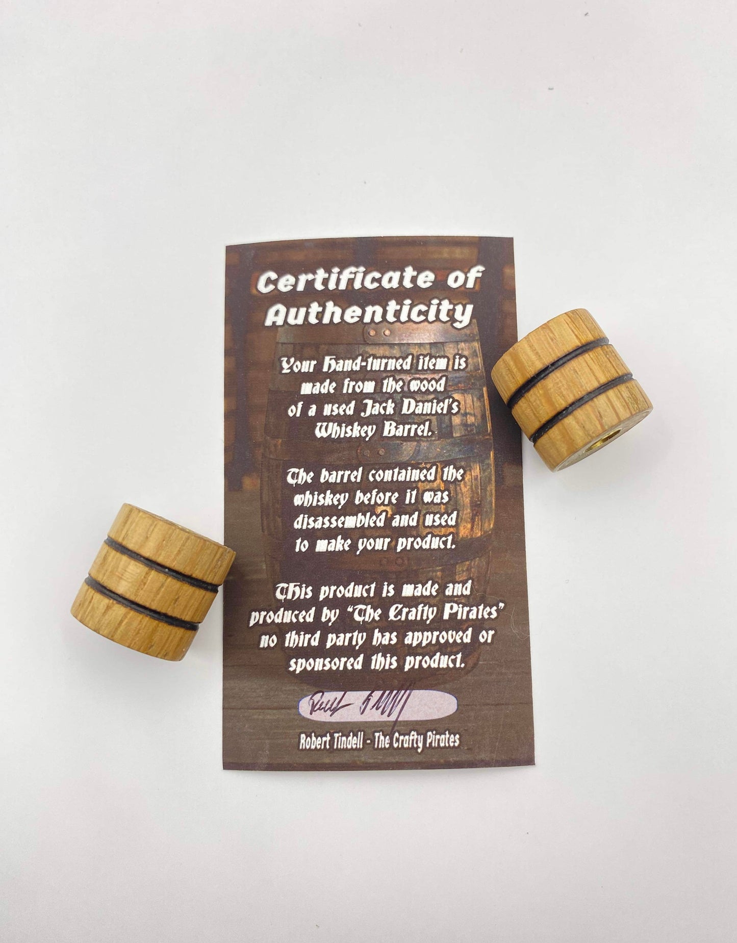 "Authentic Whiskey Barrel Wood EDC Beads - Handmade, Durable and Unique"