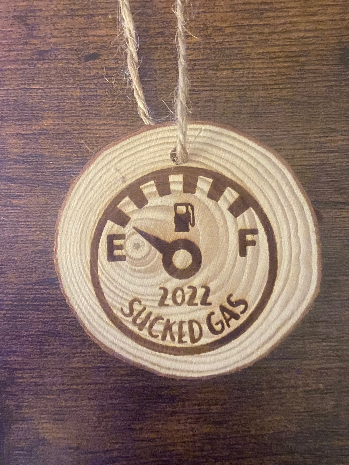 2022 Sucked Gas Rustic Ornament