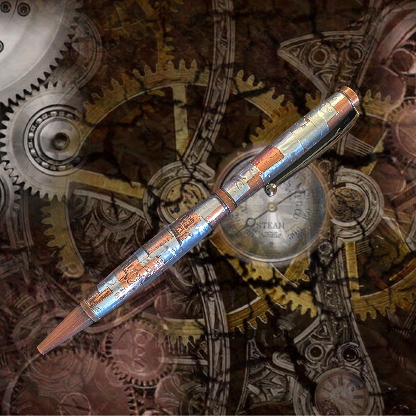 Steampunk Slim Ballpoint Pen